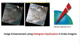 How to do Histogram Equiliazation of image in Erdas Imagine 14 [upl. by Wedurn]