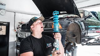 Installing BILSTEIN B16 COILOVERS on my Project E36  Paddock Motors [upl. by Hemminger]