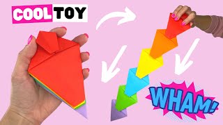 How to make MOVING paper toys DIY easy origami toys Making action origami models [upl. by Amitarp]