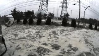 2011 Japan Earthquake and Tsunami  Tagajo City Dashcam Footage [upl. by Bushweller]