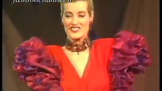 quotZandra Rhodesquot Autumn Winter 1988 1989 London 1 of 2 pret a porter woman by FashionChannel [upl. by Atiuqehs819]