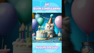 AUGURI SPECIALI BUON COMPLEANNO Teneri e divertenti cuccioli auguri gif compleanno cuccioli [upl. by Greenberg]