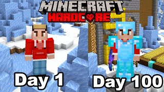 I Survived 100 Days In Ice Spikes HARDCORE Minecraft [upl. by Camila]