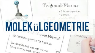 3 Chemie GRUNDWISSEN  Klasse 9  Molekülgeometrie LewisFormel EPAModell Atombindungen [upl. by Simon]