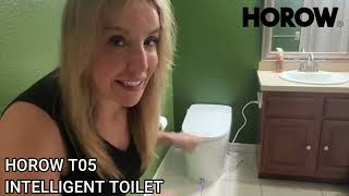 HOROW T05 Smart Toilet Review The Best Bidet Toilet with Heated Seat and Dryer [upl. by Aronaele]