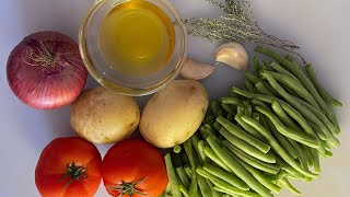 Haricots verts en sauce [upl. by Anaytat]