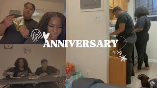 ANNIVERSARY VLOG COOK DINNER  PLAY GAMES amp VIBE WITH US 🥂💍 [upl. by Barb]