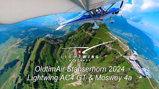 OldtimAir 2024 Stanserhorn  Lightwing AC4 GT amp Moswey 4a [upl. by Nnyltiak661]