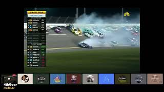 Michael McDowell Near Flip Reactions 2024 Coke Zero 400 Daytona [upl. by Nalyad877]