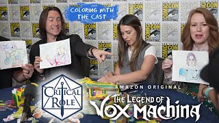 Coloring with the Cast  S5E6  Critical Role  Legend of Vox Machina [upl. by Eelyma142]