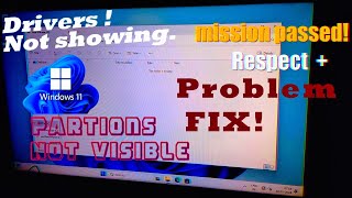How To Fix Partition Drives is not showing after installing windows 11 10 8 7 [upl. by Adyl504]