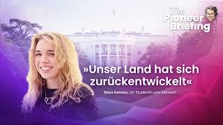 Raya Kenney quotUnser Land hat sich zurückentwickeltquot l The Pioneer Briefing l 10 Februar 2023 [upl. by Anialram]