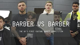 BARBER VS BARBER  Round 1  Youtubes First Online Barber Competition [upl. by Dempster407]