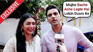 Divyanka Tripathi And Vivek Dahiya Baby Planning Cutest Reaction  EXCLUSIVE Interview [upl. by Bertold]