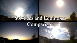 Solstices and Equinoxes 4way Comparison [upl. by Freiman]