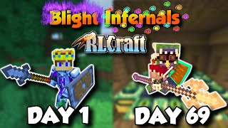 100 Days RLCraft But All Mobs Are Blight Infernals Part 12 [upl. by Bolt]