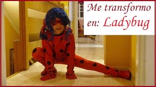 ME TRANSFORMO EN LADYBUG Y MIRA LOS RESULTADOS  MI DISFRAZ DE LADYBUG  PRODIGIOSA LADYBUG [upl. by Sarena]