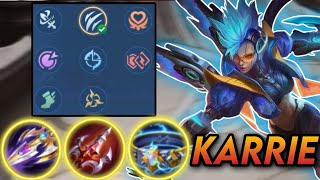 KARRIE BUILD AND EMBLEM 2024  KARRIE BEST BUILD 2024  MOBILE LEGENDS [upl. by Ibrab]