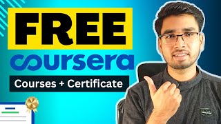 Get Coursera Paid Courses Free With Certificate 2024 [upl. by Ecnadnac2]