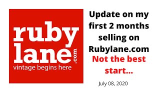 Selling on Rubylane  2 months in  Is it worth the cost [upl. by Kassaraba]