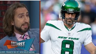 FIRST THINGS FIRST  Nick Wright reacts to Aaron Rodgers saying NFL preseason isnt real football [upl. by Araeic917]