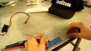 How to install a switch into a gas RC airplane [upl. by Artiek]