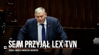 Lex TVN przyjęty [upl. by Airotnahs]