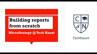 How to Create Report from Scratch in MicroStrategy Web [upl. by Aaberg]