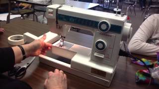 Threading a Sewing Machine [upl. by Eimas]