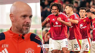 Behind City we won most trophies  Ten Hag on Man Utd progress ahead of Liverpool clash 📈 [upl. by Searle960]