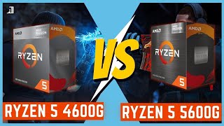 Ryzen 5 4600G vs Ryzen 5 5600G  Testes na VEGA 7 integrada ao Processador [upl. by Anilac]