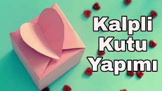 KALPLİ KUTU YAPIMI  Hediye Kutusu Yapımı  Origami Kutu Yapımı [upl. by Oaks]