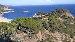 Overview across Tossa de Mar and Vila Vella enceinte [upl. by Brigitta]