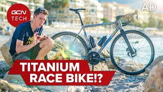 Titanium Bike For Alps Epic Ride  Moots CRD 2023 Inferno Bike Check [upl. by Mortie]