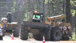 TigerCat 620C Pulling More Wood [upl. by Aiekahs]