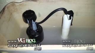 Toilet Leaking Water From Handle Sometimes Kung Fu Maintenance Video [upl. by Aiekan]