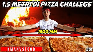 MANGIO 1 METRO E MEZZO DI PIZZA “Margherita Italpizza” Challenge  Cheat Day ITA  MAN VS FOOD [upl. by Kered]