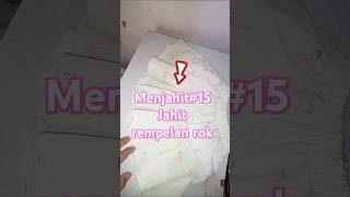 MENJAHIT15 JAHIT REMPELAN ROK shorts sewing jahitrok jahitmenjahit [upl. by Cornela]