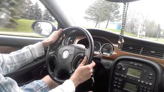 Jaguar x type test drive [upl. by Enileme656]