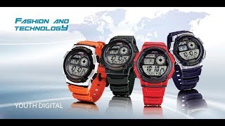 Casio Youth Series AE1000W3AVDF D119 Digital Watch Unboxing  SD Mix [upl. by Fatimah]