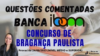 Questões IBAM 2023  Concurso Bragança Paulista  Nível superior e médio [upl. by Clifton665]