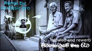 pitakotuwe maha reta chamara ranawaka slowed and rewerb song CS MUSIC PRO [upl. by Dorej]