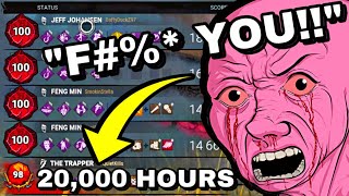 TOXIC 20000 HOUR SWF RAGES IN MY DMs  Dead by Daylight [upl. by Anaerb886]