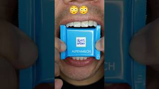 ASMR  ALPENMILCH Ritter SPORT mini🍫😂🤤🤗 ASMR shorts [upl. by Earl565]