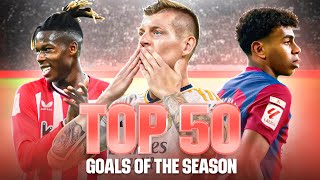 ¡TOP 50 GOLES de LALIGA EA SPORTS 202324 [upl. by Claudianus]