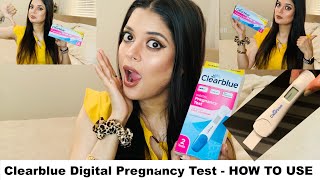 HOW TO USE Clearblue Digital Pregnancy Test  Result In Only 6 Days After LMP  Hindi [upl. by Nnanaej]