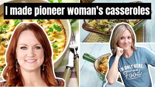 I MADE 5 OF THE PIONEER WOMANS MOST POPULAR CASSEROLES  REE DRUMMOND amp FRUGAL FIT MOM [upl. by Oiramd88]