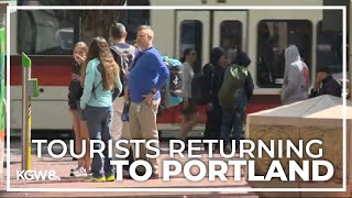 Travel Portland says tourism numbers during this summer are near prepandemic levels [upl. by Netsew615]