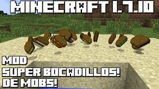 Minecraft 1710 MOD SUPER BOCADILLOS DE MOBS [upl. by Lydie109]