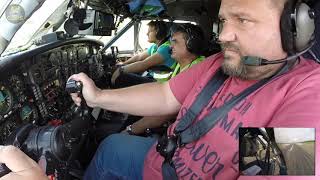 Lovely Antonov 12 Cockpit Takeoff from Deauvill Captain Cam AirClips [upl. by Treboh]